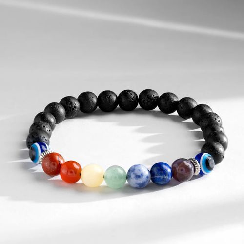 7 Chakra Natural Stone Bracelet